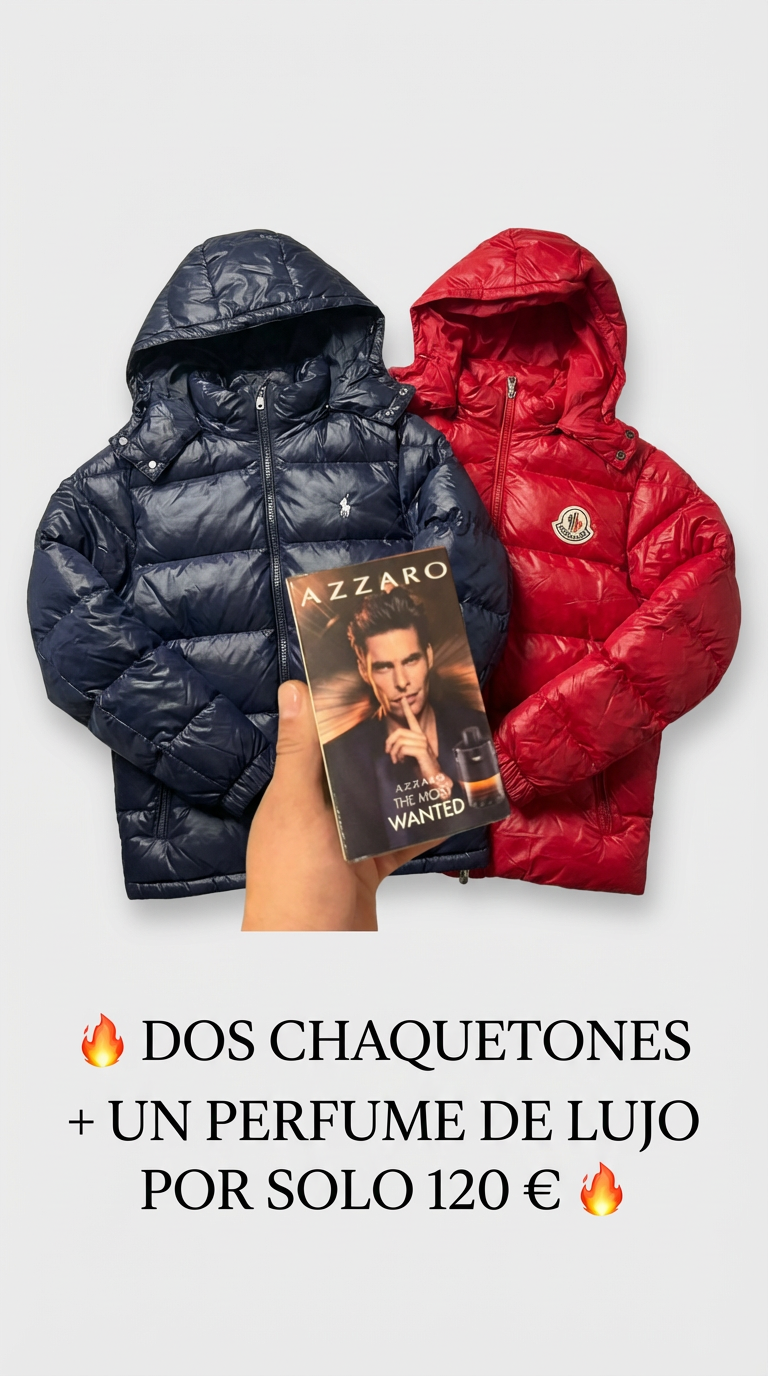 OFERTA EXPLOSIVA NAVIDAD🎄 2 CHAQUETONES + PERFUME GRATIS!! 🎁