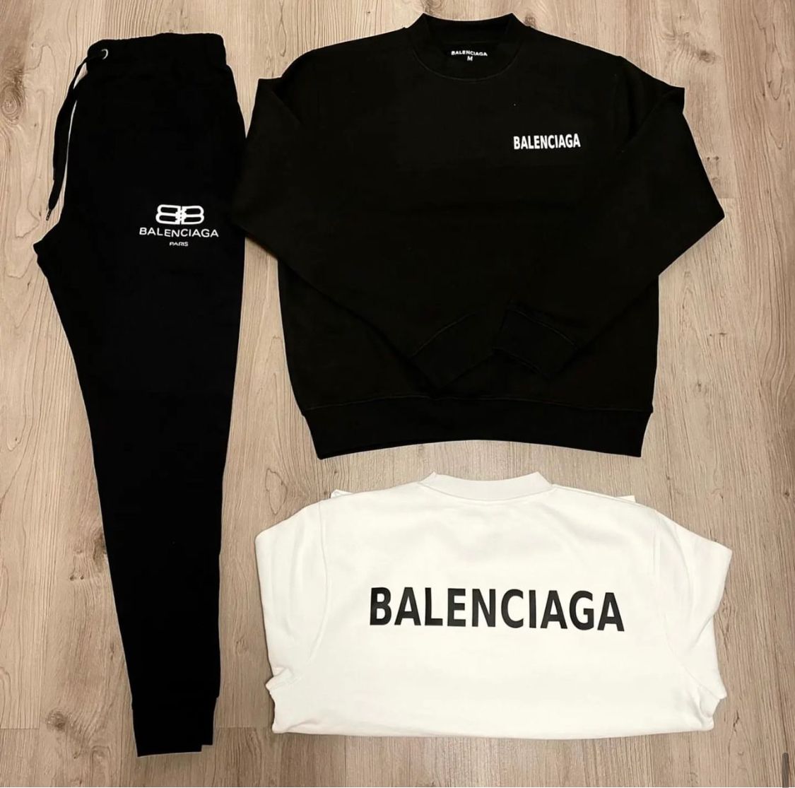CONJUNTO BALENCIAGA (PANTALON Y SUDADERA) + SUDADERA